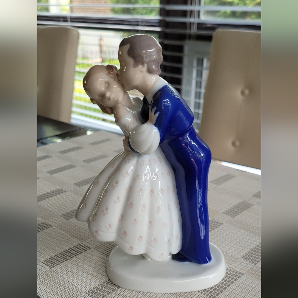 Porcelain Dancing Couple Figurine
